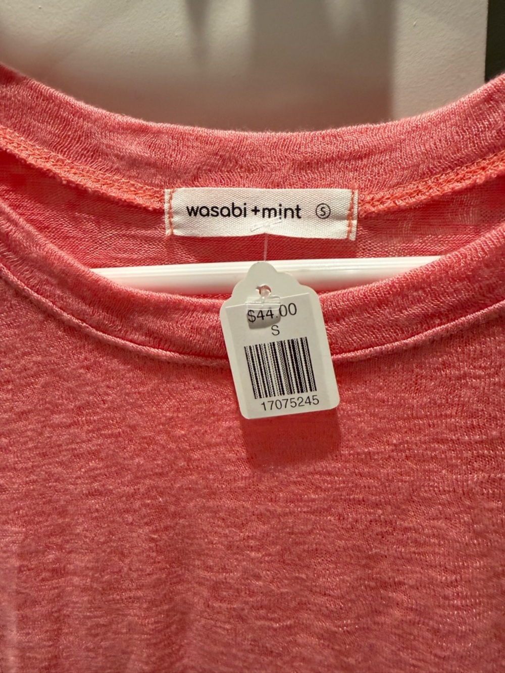 Women's Soft Coral Lightweight Short Sleeve Tee - Picture 2 of 5